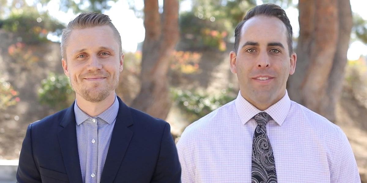 Chris Sommers MBA '18 and Michael Simons MBA '18
